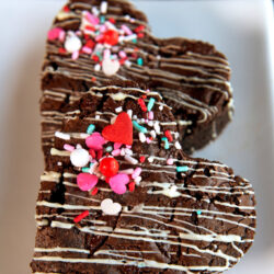 Heart-Shaped Fudgy Brownies
