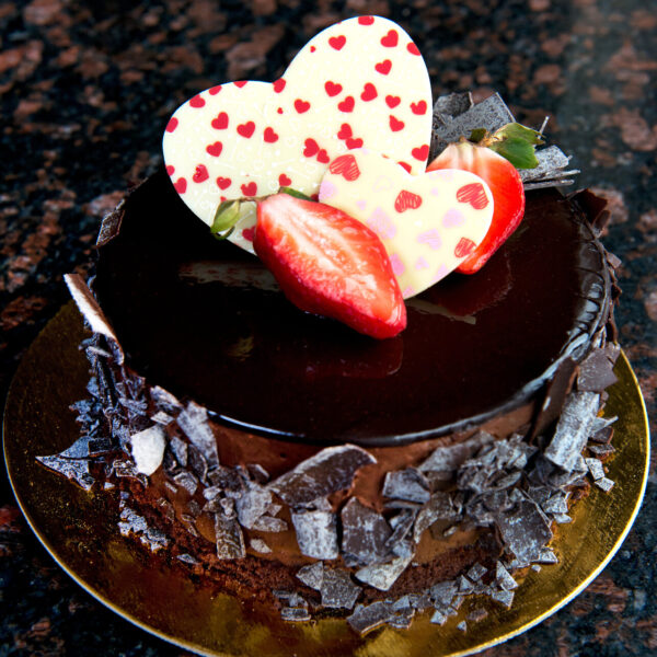 Chocolate/Strawberry Mousse Cake