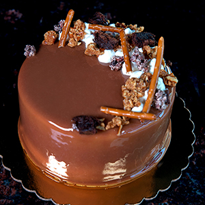 Chocolate Pretzel Cake